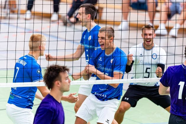 27.08.2026, GER, Volleyball, Maenner, Saison 26 27, 2.Bl Sued 1.Bl, Testspiel, Blue Volleys Gotha - Cerebricks Volley Goats Mitteldeutschland Hannes Krausse (Blue Volleys Gotha,4) 99867 Gotha Sporthalle Sportanlage Ernesti Thüringen Deutschland