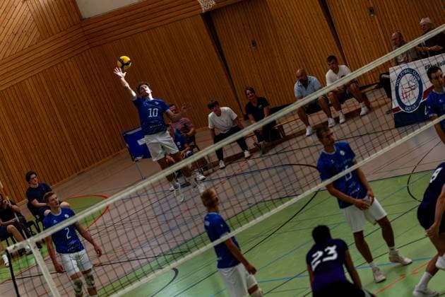 27.08.2026, GER, Volleyball, Maenner, Saison 26 27, 2.Bl Sued 1.Bl, Testspiel, Blue Volleys Gotha - Cerebricks Volley Goats Mitteldeutschland Lauritz Jastrow (Blue Volleys Gotha,10) 99867 Gotha Sporthalle Sportanlage Ernesti Thüringen Deutschland