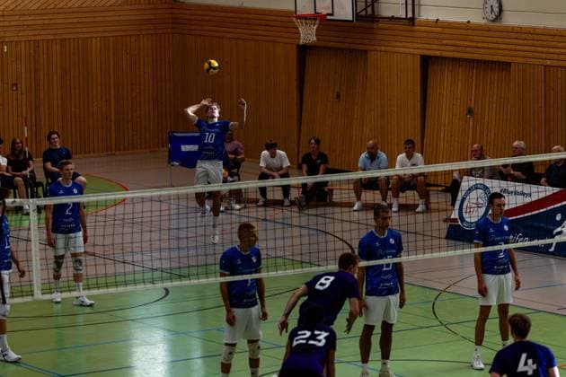 27.08.2026, GER, Volleyball, Maenner, Saison 26 27, 2.Bl Sued 1.Bl, Testspiel, Blue Volleys Gotha - Cerebricks Volley Goats Mitteldeutschland Lauritz Jastrow (Blue Volleys Gotha,10) 99867 Gotha Sporthalle Sportanlage Ernesti Thüringen Deutschland