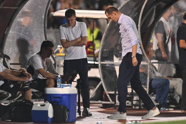 PARTIZAN vs GETAFE SASA ILIC coach football Partizan vs Gefafe UEFA Conference League qualifications match at Partizan stadium, Belgrade 27.08.2026 Foto: FOOTBALL, UEFA CONFERENCE LEAGUE QUALIFICATIONS, PARTIZAN, GETAFE Belgrade Partizan stadium Serbia Copyright: xMarkoxMetlas xMNxPressx