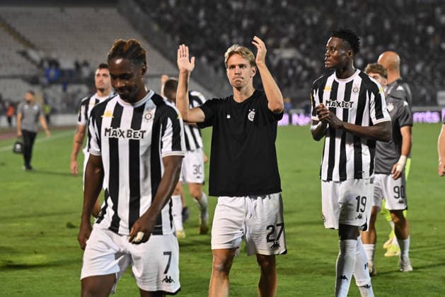 PARTIZAN vs GETAFE CHAKA TRAORE Caka Traore, NIKOLA CUMIC, DEMBA SECK Demba Sek football Partizan vs Gefafe UEFA Conference League qualifications match at Partizan stadium, Belgrade 27.08.2026 Foto: FOOTBALL, UEFA CONFERENCE LEAGUE QUALIFICATIONS, PARTIZAN, GETAFE Belgrade Partizan stadium Serbia Copyright: xMarkoxMetlas xMNxPressx