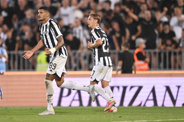 PARTIZAN vs GETAFE MARINHO DOS SANTOS JEFERSON JEH Marinjo Dos Santos Zeferson Dzeh football Partizan vs Gefafe UEFA Conference League qualifications match at Partizan stadium, Belgrade 27.08.2026 Foto: FOOTBALL, UEFA CONFERENCE LEAGUE QUALIFICATIONS, PARTIZAN, GETAFE Belgrade Partizan stadium Serbia Copyright: xMarkoxMetlas xMNxPressx
