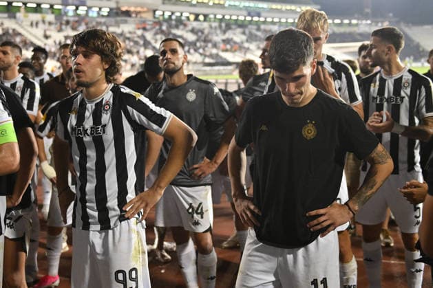 PARTIZAN vs GETAFE BOGDAN KOSTIC and MILAN VUKOTIC football Partizan vs Gefafe UEFA Conference League qualifications match at Partizan stadium, Belgrade 27.08.2026 Foto: FOOTBALL, UEFA CONFERENCE LEAGUE QUALIFICATIONS, PARTIZAN, GETAFE Belgrade Partizan stadium Serbia Copyright: xMarkoxMetlas xMNxPressx