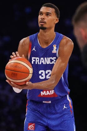 BASKET : France vs SlovÃ nie - Eliminatoires de la Coupe du Monde FIBA 2027 - 27 08 2026 Victor Wembanyama Equipe de France France SlovÃ nie Basket Premiere journÃ e de la deuxieme phase des Ã liminatoires de la Coupe du Monde FIBA 2027.  Copyright: xx