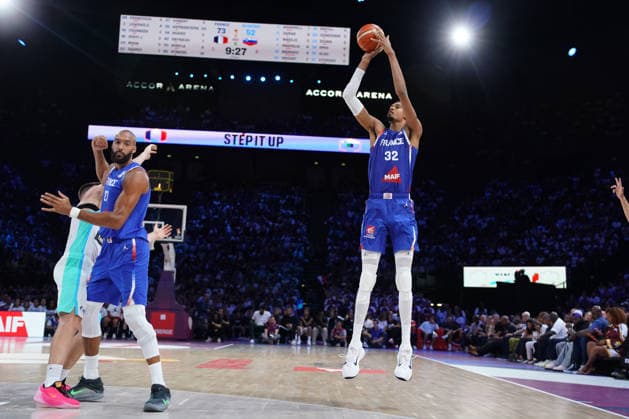 BASKET : France vs SlovÃ nie - Eliminatoires de la Coupe du Monde FIBA 2027 - 27 08 2026 Victor Wembanyama Equipe de France France SlovÃ nie Basket Premiere journÃ e de la deuxieme phase des Ã liminatoires de la Coupe du Monde FIBA 2027.  Copyright: xx