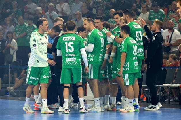 27.08.2026, GER Deutschland, Handball, 1.Bundesliga, 27.08.2026, Saison 2026 2027, Berlin, Fuechse Berlin vs Melsungen Mathias Gidsel ( Fuechse Berlin 19 ), Fuechse-Spielerkreis Berlin Max-Schmeling-Halle Berlin Deutschland Copyright: xNordphotox xEnglerx