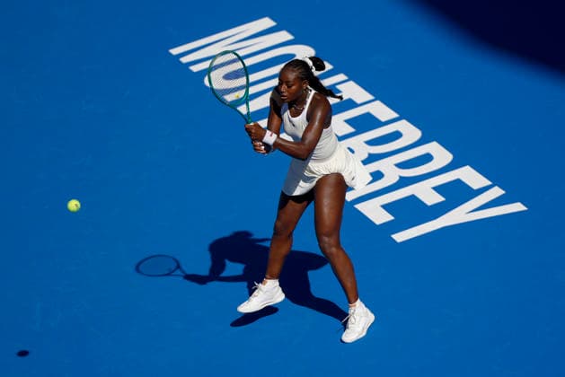 August 27, 2026, Monterrey, Nuevo Leon, Mexico: Alycia Parks (USA) in action against Ann Li (USA) during the GNP Seguros WTA, Tennis Damen 500 Open at Club Sonoma in Monterrey, Nuevo Leon. Li won 2:6, 3:6. Monterrey Mexico - ZUMAo125 20260827_zip_o125_012 Copyright: xAntonioxOjedax