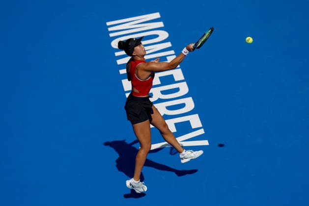August 27, 2026, Monterrey, Nuevo Leon, Mexico: Ann Li (USA) in action against Alycia Parks (USA) during the GNP Seguros WTA, Tennis Damen 500 Open at Club Sonoma in Monterrey, Nuevo Leon. Li won 2:6, 3:6. Tenis 2026: WTA 500 Monterrey: Parks Vs Li  - ZUMAo125 20260827_zip_o125_008 Copyright: xAntonioxOjedax