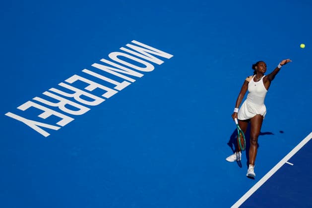 August 27, 2026, Monterrey, Nuevo Leon, Mexico: Alycia Parks (USA) in action against Ann Li (USA) during the GNP Seguros WTA, Tennis Damen 500 Open at Club Sonoma in Monterrey, Nuevo Leon. Li won 2:6, 3:6. Tenis 2026: WTA 500 Monterrey: Parks Vs Li  - ZUMAo125 20260827_zip_o125_010 Copyright: xAntonioxOjedax