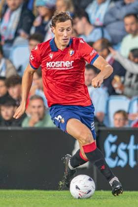 ESP : RC Celta v CA Osasuna LaLiga EA Sports Jorge Herrando in action during LaLiga EA Sports between RC Celta v CA Osasuna on August 27, 2026 , played at ABANCA Balaidos Stadium , Spain Copyright: xLuisxLorenzox