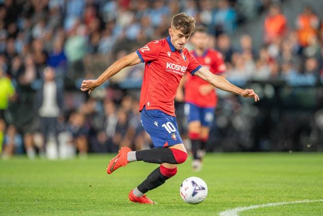 ESP : RC Celta v CA Osasuna LaLiga EA Sports Aimar Oroz in action during LaLiga EA Sports between RC Celta v CA Osasuna on August 27, 2026 , played at ABANCA Balaidos Stadium , Spain Copyright: xLuisxLorenzox
