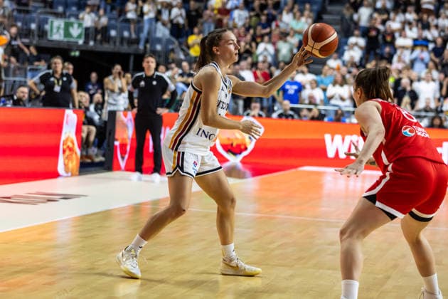 27.08.2026, GER, Testspiel, FIBA Women™s Basketball World Cup 2026 Köln, Deutschland-Türkei Britta Daub (Deutschland, 19) Köln LANXESS arena Nordrhein-Westfalen Deutschland