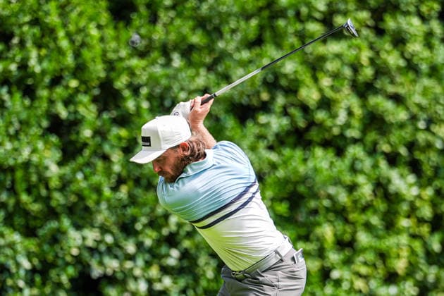 August 27, 2026, Atlanta, Georgia, USA: Tommy Fleetwood (ENG) tees off the 12th hole during the first round of the 2026 TOUR Championship at East Lake Golf Club. PGA, Golf Herren 2026: TOUR Championship - Round 1  - ZUMAw109 20260827_fap_w109_006 Copyright: xDebbyxWongx