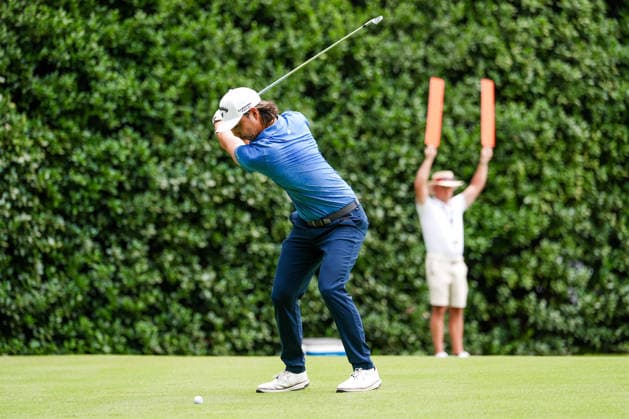August 27, 2026, Atlanta, Georgia, USA: Min Woo Lee (AUS) tees off the 12th hole during the first round of the 2026 TOUR Championship at East Lake Golf Club. Atlanta USA - ZUMAw109 20260827_fap_w109_012 Copyright: xDebbyxWongx