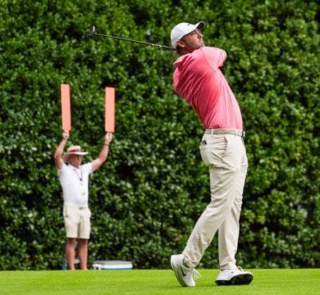 August 27, 2026, Atlanta, Georgia, USA: Scottie Scheffler (USA) tees off the 12th hole during the first round of the 2026 TOUR Championship at East Lake Golf Club. PGA, Golf Herren 2026: TOUR Championship - Round 1  - ZUMAw109 20260827_fap_w109_009 Copyright: xDebbyxWongx