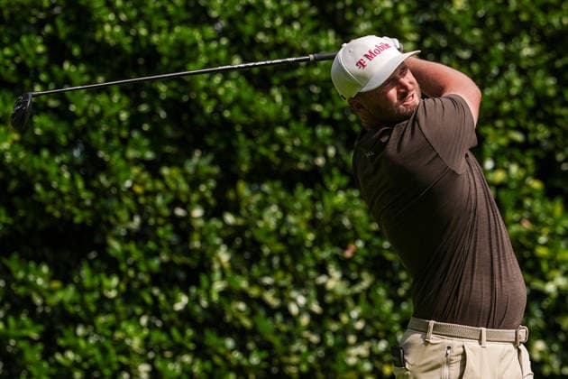 August 27, 2026, Atlanta, Georgia, USA: Wyndham Clark (USA) tees off the 12th hole during the first round of the 2026 TOUR Championship at East Lake Golf Club. Atlanta USA - ZUMAw109 20260827_fap_w109_025 Copyright: xDebbyxWongx
