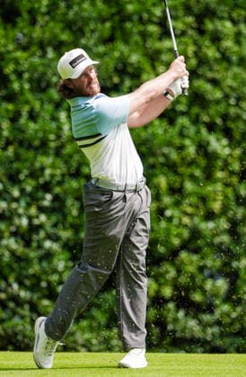 August 27, 2026, Atlanta, Georgia, USA: Tommy Fleetwood (ENG) tees off the 12th hole during the first round of the 2026 TOUR Championship at East Lake Golf Club. PGA, Golf Herren 2026: TOUR Championship - Round 1  - ZUMAw109 20260827_fap_w109_026 Copyright: xDebbyxWongx