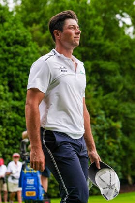 August 27, 2026, Atlanta, Georgia, USA: Viktor Hovland (NOR) walks off the 12th tee during the first round of the 2026 TOUR Championship at East Lake Golf Club. PGA, Golf Herren 2026: TOUR Championship - Round 1  - ZUMAw109 20260827_fap_w109_027 Copyright: xDebbyxWongx