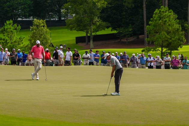 August 27, 2026, Atlanta, Georgia, USA: Matt Fitzpatrick (ENG) putts the 11th green during the first round of the 2026 TOUR Championship at East Lake Golf Club. PGA, Golf Herren 2026: TOUR Championship - Round 1  - ZUMAw109 20260827_fap_w109_038 Copyright: xDebbyxWongx
