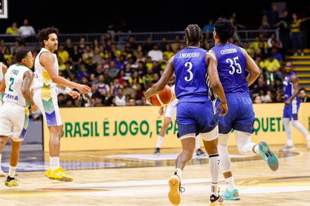 Brasil x República Dominicana BRASiLIA, DF - 27.08.2026: BRASIL X REPuBLICA DOMINICANA - Match between Brazil and the Dominican Republic, valid for the FIBA World Cup 2027 qualifiers, held at the Nilson Nelson Gymnasium in Brasilia. (Photo: Joao Pedro Carvalho Fotoarena) x3005729x  JoaoxPedroxCarvalho