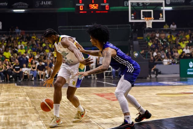 Brasil x República Dominicana BRASiLIA, DF - 27.08.2026: BRASIL X REPuBLICA DOMINICANA - Match between Brazil and the Dominican Republic, valid for the FIBA World Cup 2027 qualifiers, held at the Nilson Nelson Gymnasium in Brasilia. (Photo: Joao Pedro Carvalho Fotoarena) x3005740x  JoaoxPedroxCarvalho