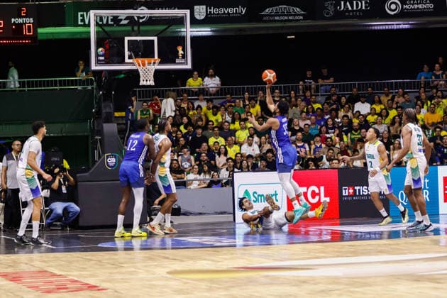 Brasil x República Dominicana BRASiLIA, DF - 27.08.2026: BRASIL X REPuBLICA DOMINICANA - Match between Brazil and the Dominican Republic, valid for the FIBA World Cup 2027 qualifiers, held at the Nilson Nelson Gymnasium in Brasilia. (Photo: Joao Pedro Carvalho Fotoarena) x3005746x  JoaoxPedroxCarvalho