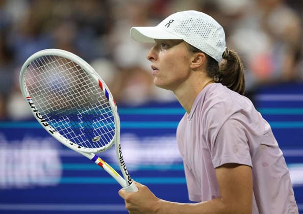August 27, 2026, New York City, New York, USA: IGA SWIATEK of Poland during practise session before US Open. New York, USA. New York City USA - ZUMAc278 20260827_zsp_c278_024 Copyright: xMarcinxCholewinskix