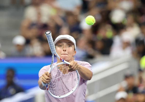 August 27, 2026, New York City, New York, USA: IGA SWIATEK of Poland during practise session before US Open. New York, USA. Tennis: US Open - Iga Swiatek  - ZUMAc278 20260827_zsp_c278_015 Copyright: xMarcinxCholewinskix