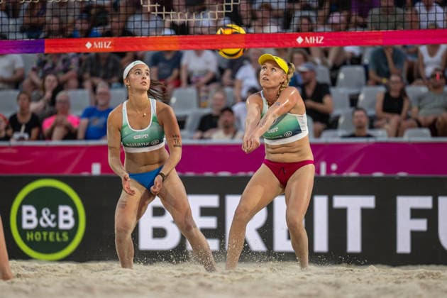 RECORD DATE NOT STATED German Beach Championship - Deutsche Beachvolleyball Meisterschaft Dortmund, Germany 27.08.2026 DORTMUND, GERMANY - AUGUST 27: Chenoa Christ (Player 1, TUS Kriftel), Sophia Neuß (Player 2, Eintracht Spontent) during the German Beach Championship - Deutsche Beachvolleyball Meisterschaft at Dortmund on August 27, 2026 in Dortmund, Germany. Copyright: xBEAUTIFULxSPORTS PeterxWeberx