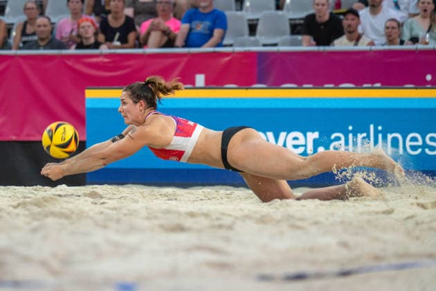 RECORD DATE NOT STATED German Beach Championship - Deutsche Beachvolleyball Meisterschaft Dortmund, Germany 27.08.2026 DORTMUND, GERMANY - AUGUST 27: Anna-Lena Grüne (Player 1, Helios GRIZZLYS) during the German Beach Championship - Deutsche Beachvolleyball Meisterschaft at Dortmund on August 27, 2026 in Dortmund, Germany. Copyright: xBEAUTIFULxSPORTS PeterxWeberx