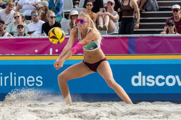 RECORD DATE NOT STATED German Beach Championship - Deutsche Beachvolleyball Meisterschaft Dortmund, Germany 27.08.2026 DORTMUND, GERMANY - AUGUST 27: Nele Barber (Player 1, SV Energie Cottbus) during the German Beach Championship - Deutsche Beachvolleyball Meisterschaft at Dortmund on August 27, 2026 in Dortmund, Germany. Copyright: xBEAUTIFULxSPORTS PeterxWeberx