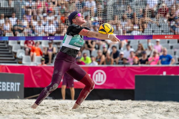 RECORD DATE NOT STATED German Beach Championship - Deutsche Beachvolleyball Meisterschaft Dortmund, Germany 27.08.2026 DORTMUND, GERMANY - AUGUST 27: Melanie Gernert (Player 2, SV Energie Cottbus) during the German Beach Championship - Deutsche Beachvolleyball Meisterschaft at Dortmund on August 27, 2026 in Dortmund, Germany. Copyright: xBEAUTIFULxSPORTS PeterxWeberx