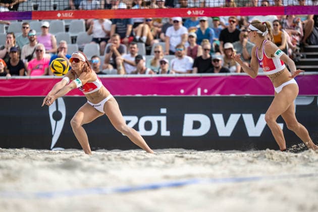 RECORD DATE NOT STATED German Beach Championship - Deutsche Beachvolleyball Meisterschaft Dortmund, Germany 27.08.2026 DORTMUND, GERMANY - AUGUST 27: Sandra Ittlinger (Player 1, Eintracht Spontent e.V.), Kim van de Velde (Player 2, Blaubären TSV Flacht) during the German Beach Championship - Deutsche Beachvolleyball Meisterschaft at Dortmund on August 27, 2026 in Dortmund, Germany. Copyright: xBEAUTIFULxSPORTS PeterxWeberx