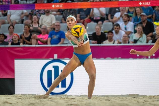 RECORD DATE NOT STATED German Beach Championship - Deutsche Beachvolleyball Meisterschaft Dortmund, Germany 27.08.2026 DORTMUND, GERMANY - AUGUST 27: Sophia Neuß (Player 2, Eintracht Spontent) during the German Beach Championship - Deutsche Beachvolleyball Meisterschaft at Dortmund on August 27, 2026 in Dortmund, Germany. Copyright: xBEAUTIFULxSPORTS PeterxWeberx
