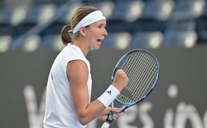 Monterrey Open tennis tournament Nikola Bartunkova of the Czech Republic celebrates a point against Darja Vidmanova of the Czech Republic during their match at the Monterrey Open tennis tournament in Monterrey, Mexico, 27 August 2026. Monterrey Mexico  Copyright: xMiguelxSierrax