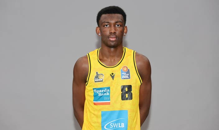 Ludwigsburg , Basketball Fototermin MHP Riesen Ludwigsburg Saison 2026 2027 , Kenan Youdom