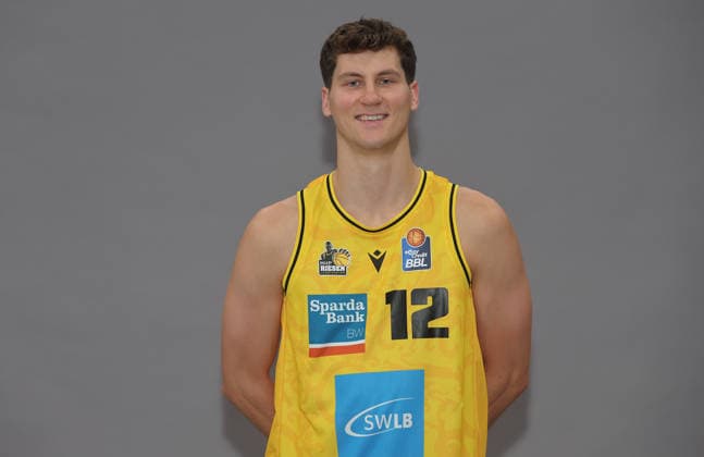 Ludwigsburg , Basketball Fototermin MHP Riesen Ludwigsburg Saison 2026 2027 , Patrick Cartier