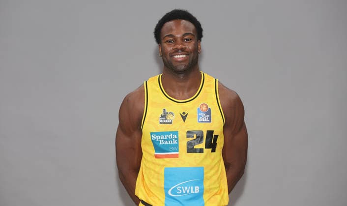 Ludwigsburg , Basketball Fototermin MHP Riesen Ludwigsburg Saison 2026 2027 , Maxwell Dongmo Temoka
