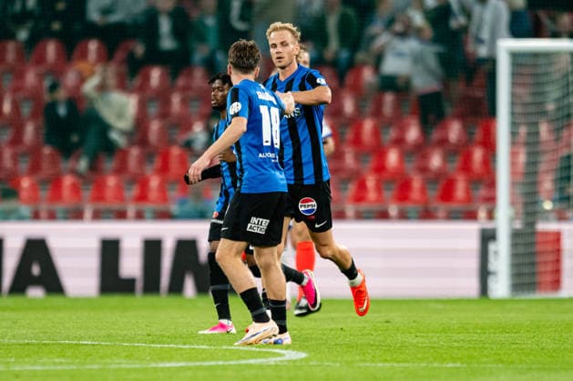 FC Copenhagen v FC Inter Turku, UEFA Conference League qualification, Copenhagen, Denmark Copenhagen, Denmark. 27th, August 2026. Jasse Tuominen of FC Inter Turku scores for 2-1 from the penalty spot during the UEFA Conference League qualification match between FC Copenhagen and FC Inter Turku at Parken in Copenhagen. Denmark, Copenhagen, Parken  Copyright: xGonzalesxPhoto TobiasxJorgensenx