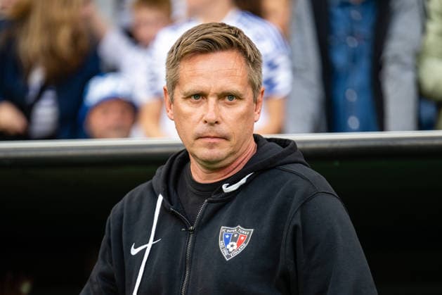 FC Copenhagen v FC Inter Turku, UEFA Conference League qualification, Copenhagen, Denmark Copenhagen, Denmark. 27th, August 2026. Head coach Vesa Vasara of FC Inter Turku seen during the UEFA Conference League qualification match between FC Copenhagen and FC Inter Turku at Parken in Copenhagen. Denmark, Copenhagen, Parken  Copyright: xGonzalesxPhoto TobiasxJorgensenx