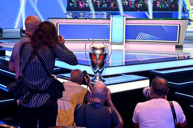 Le tirage au sort de la phase de ligue de l’édition 2026-2027 de la Ligue des champions au Grimaldi Forum de Monaco, le 27 août 2026. Bruno Bebert Bestimage The 2026 27 UEFA Champions League league phase draw at the Grimaldi Forum in Monaco on August 27, 2026. Monaco Monaco  Copyright: xBrunoxBebertx xBestimagexBrunoxBebertx xBestimagex
