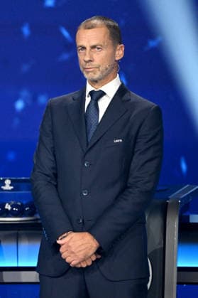 Aleksander Ceferin, le président de l’UEFA, lors du tirage au sort de la phase de ligue de l’édition 2026-2027 de la Ligue des champions au Grimaldi Forum de Monaco, le 27 août 2026. Bruno Bebert Bestimage The 2026 27 UEFA Champions League league phase draw at the Grimaldi Forum in Monaco on August 27, 2026. Monaco Monaco  Copyright: xBrunoxBebertx xBestimagexBrunoxBebertx xBestimagex