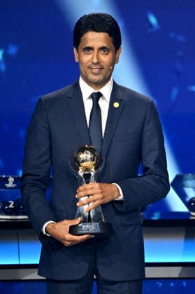 Nasser al-Khelaïfi, le président du PSG, lors du tirage au sort de la phase de ligue de l’édition 2026-2027 de la Ligue des champions au Grimaldi Forum de Monaco, le 27 août 2026. Bruno Bebert Bestimage The 2026 27 UEFA Champions League league phase draw at the Grimaldi Forum in Monaco on August 27, 2026. Monaco Monaco  Copyright: xBrunoxBebertx xBestimagexBrunoxBebertx xBestimagex