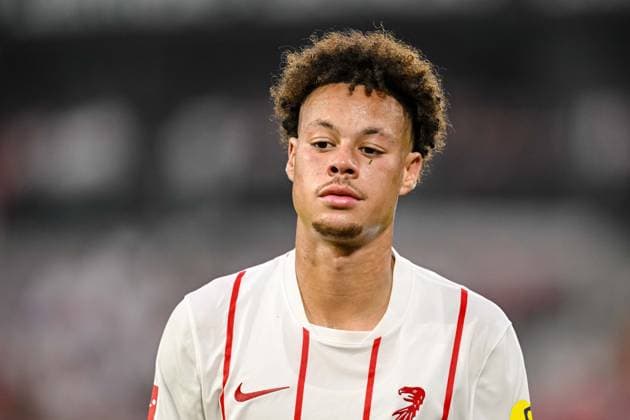 Derry Scherhant (SC Freiburg) Looks on during the UEFA Conference League 2026 27 Play Off Round Second Leg match between Club Freiburg and Motherwell at Stadion am Wolfswinkel on August 27, 2026 in Freiburg, Germany. (Photo by Harry Langer DeFodi Images) -