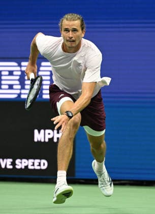 FLUSHING NY- AUGUST 27: Alexander Zverev is seen on the practice court during the 2026 US Open On Arthur Ashe Stadium at the USTA Billie Jean King National Tennis Center on August 27, 2026 in Flushing Queens. Copyright: xmpi04x