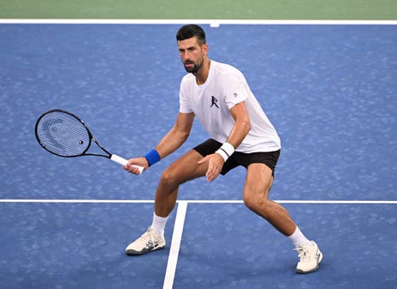 FLUSHING NY- AUGUST 27: Novak Djokovic is seen on the practice court during the 2026 US Open On Arthur Ashe Stadium at the USTA Billie Jean King National Tennis Center on August 27, 2026 in Flushing Queens. Copyright: xmpi04x