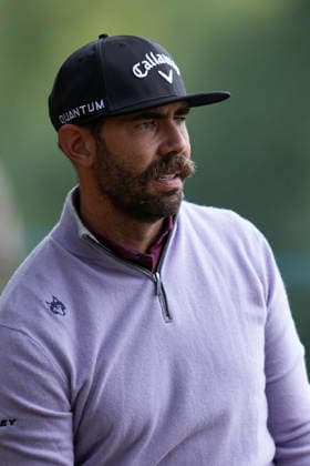 SUTTON COLDFIELD, ENGLAND - AUG 28: Erik Van Royen (RSA) plays from the rough on the eighth hole during the completion of the delayed Round 1 at the 2026 Husqvarna British Masters at The Belfry, Sutton Coalfield on August 28, 2026 in Warwickshire, England The 2026 Husqvarna British Masters