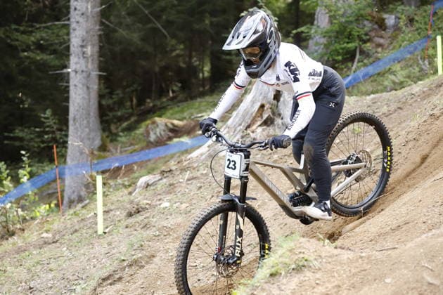 28.08.2026, Daolasa di Commezzadura, Black Snake, 2026 UCI MTB World Championship, WM, Weltmeisterschaft Women Junior s Qualifications DHI (downhill) Marlena Rieger 23 (GER) Daolasa di Commezzadura Black Snake Trento Italy Copyright: xJustPictures.ch FrancescoxMinghettix jp-en-FrMi-_NG_1180