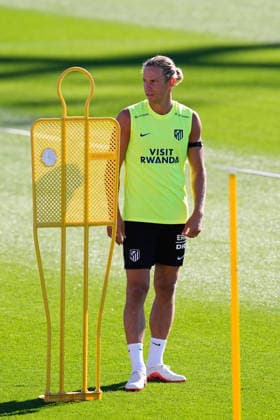 August 28, 2026, Madrid, Madrid, Spain: Marcos Llorente during a training session of Atletico de Madrid ahead the Spanish League, LaLiga EA Sports, match against Sevilla FC at Ciudad Deportiva Wanda Atletico de Madrid on August 28, 2026, in Madrid, Spain. Atletico De Madrid Training Session - Laliga Ea Sports  - ZUMAa181 20260828_zaa_a181_044 Copyright: xDennisxAgyemanx