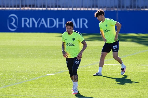 August 28, 2026, Madrid, Madrid, Spain: Jose Maria Gimenez during a training session of Atletico de Madrid ahead the Spanish League, LaLiga EA Sports, match against Sevilla FC at Ciudad Deportiva Wanda Atletico de Madrid on August 28, 2026, in Madrid, Spain. Atletico De Madrid Training Session - Laliga Ea Sports  - ZUMAa181 20260828_zaa_a181_049 Copyright: xDennisxAgyemanx
